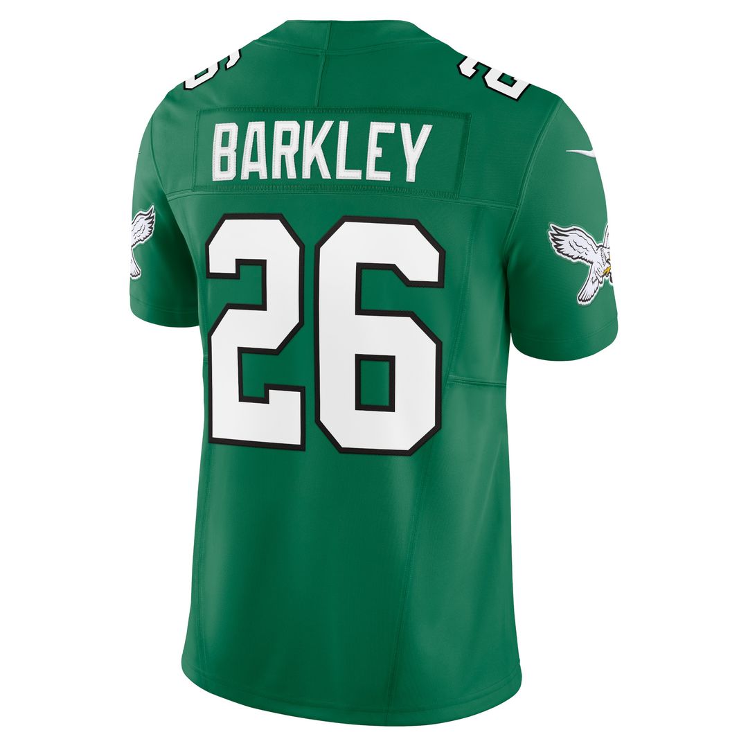 Saquon Barkley Philadelphia Eagles Nike Alternate Vapor F.U.S.E. Limited Official Jersey - Kelly Green