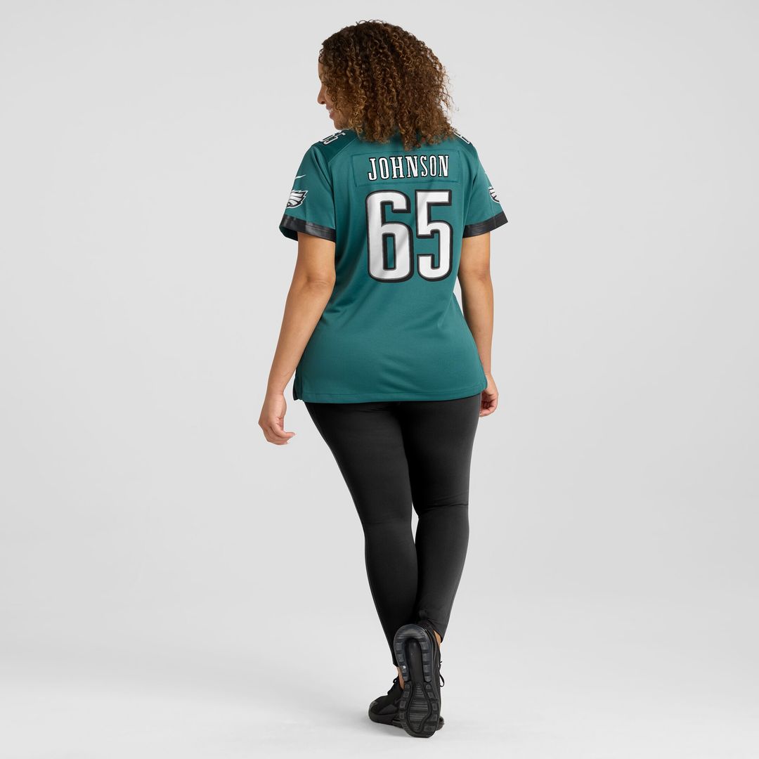 Lane Johnson Philadelphia Eagles Nike Women's Team Game Official Jersey - Midnight Green