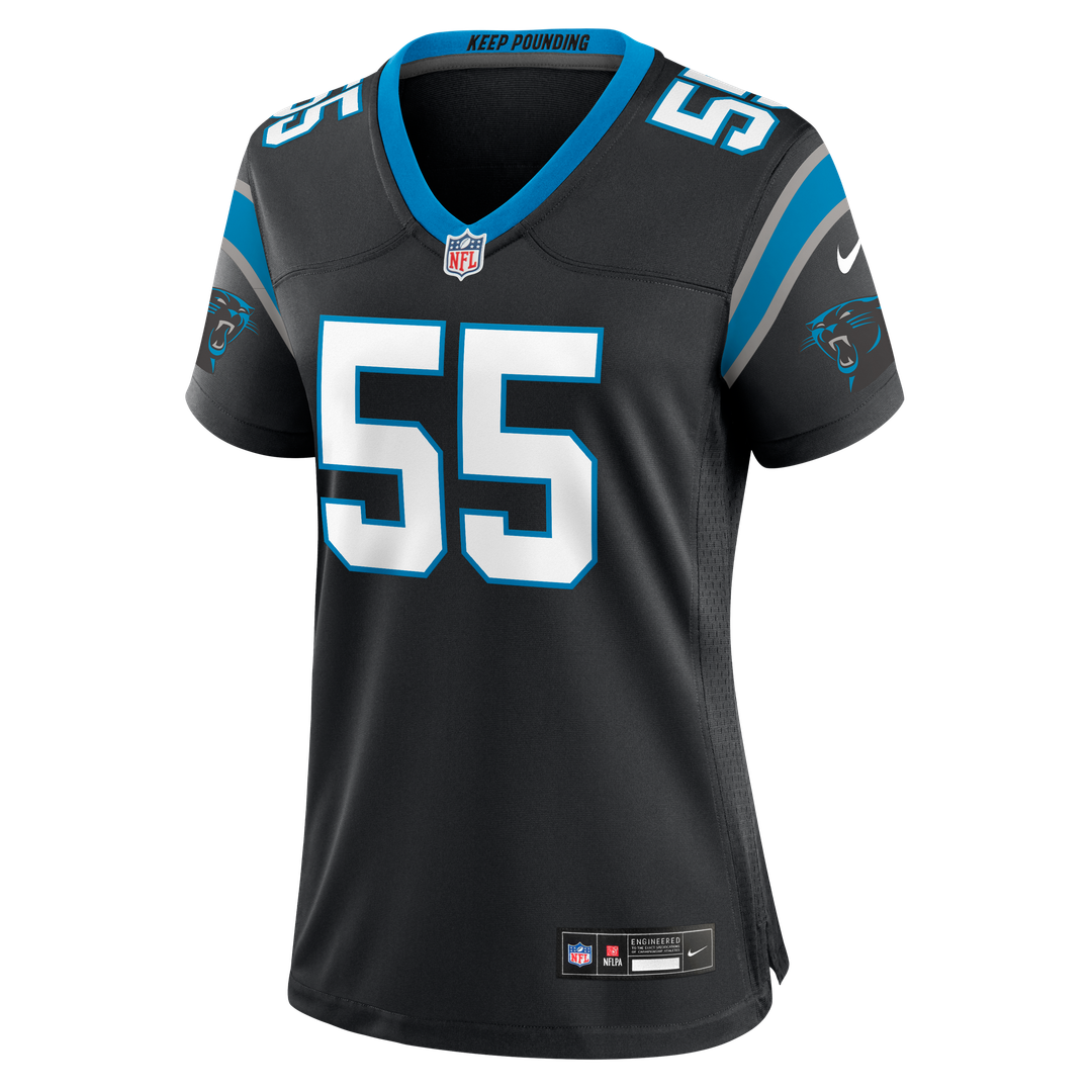 Maema Njongmeta Carolina Panthers Nike Women's Team Game Jersey - Black