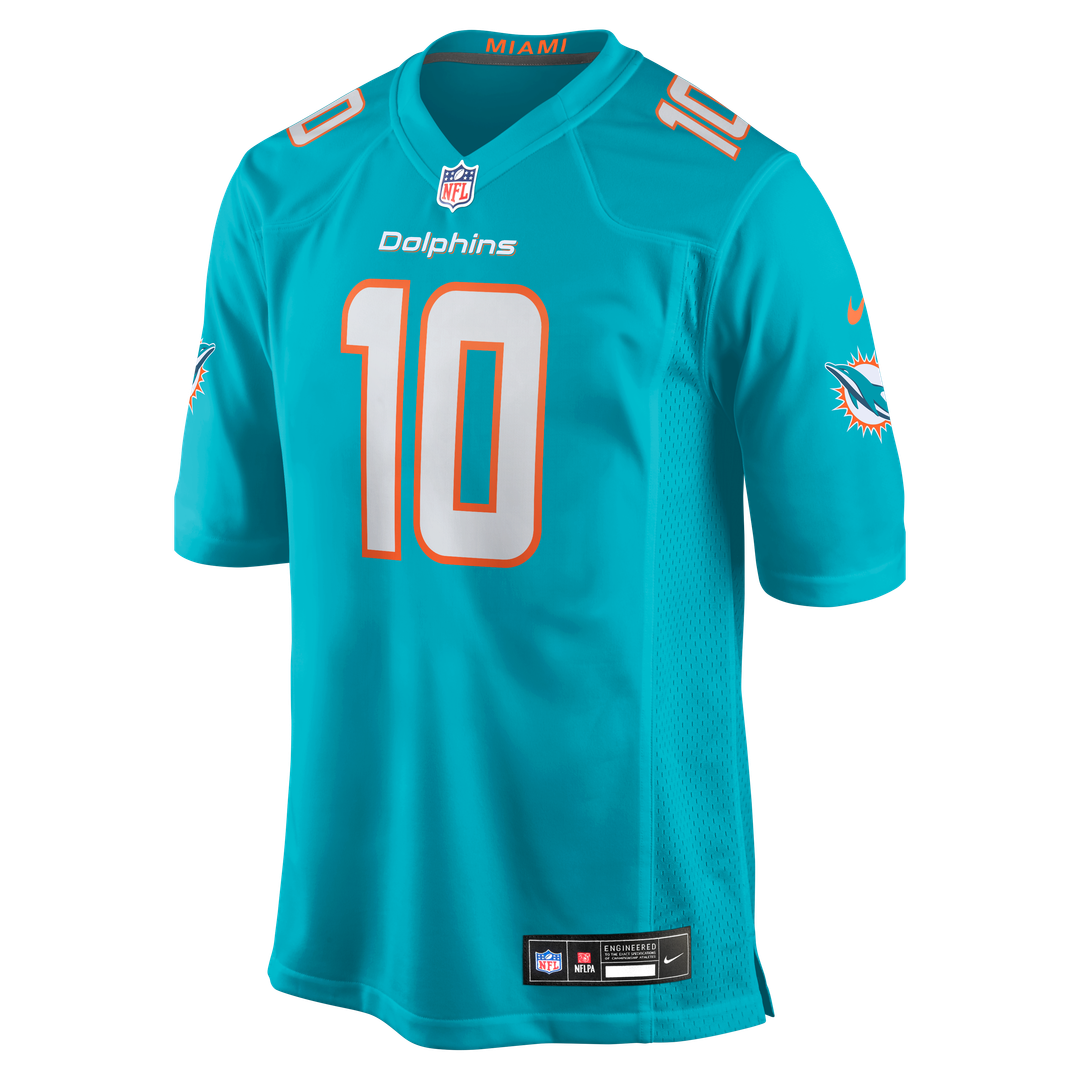 Jacob Rodriguez Miami Dolphins Nike Game Official Jersey - Aqua