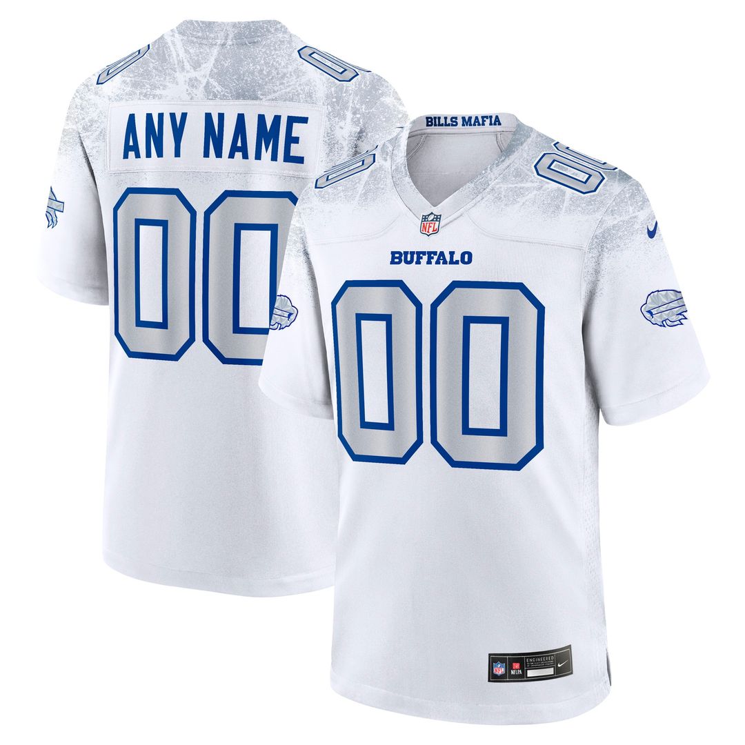 Buffalo Bills Nike 2025 Rivalries Collection Custom Game Official Jersey - White