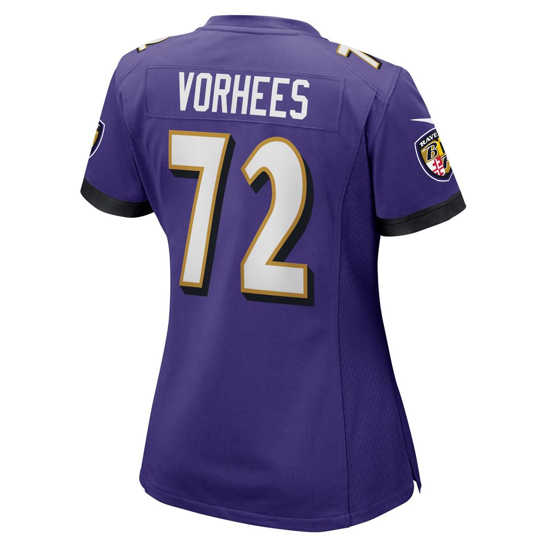 Andrew Vorhees Baltimore Ravens Nike Women's Game Jersey - Purple