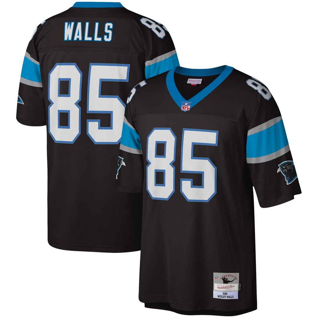 Wesley Walls Carolina Panthers Mitchell & Ness Legacy Replica Official Jersey - Black