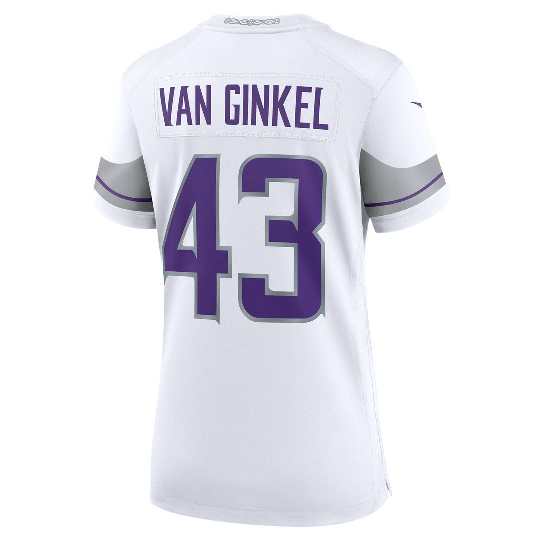 Andrew Van Ginkel Minnesota Vikings Nike Women's Alternate Game Official Jersey -  White