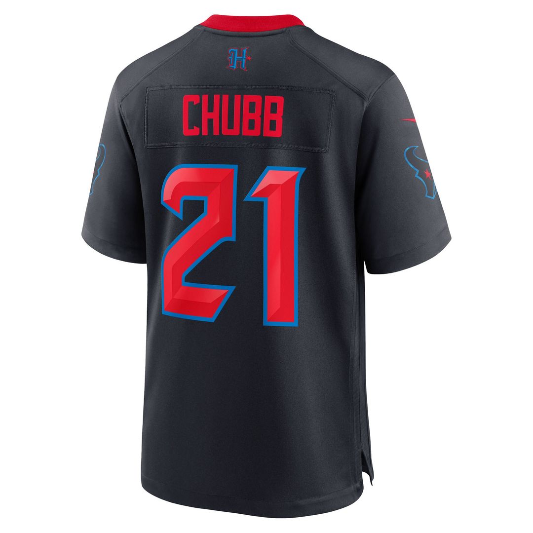 Nick Chubb Houston Texans Nike Alternate 2 Game Jersey - Navy