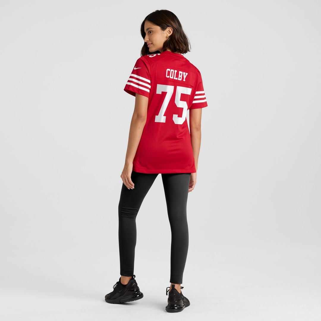 Connor Colby San Francisco 49ers Nike Women's Team Game Official Jersey -  Scarlet