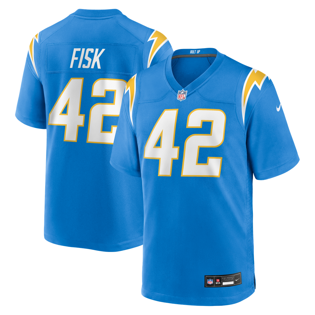 Tucker Fisk Los Angeles Chargers Nike Team Game Jersey - Powder Blue