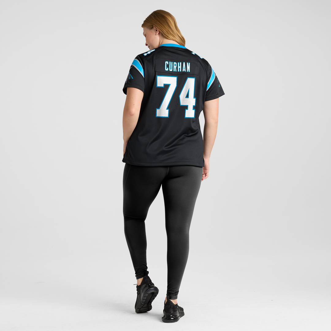 Jake Curhan Carolina Panthers Nike Women's Team Game Official Jersey -  Black