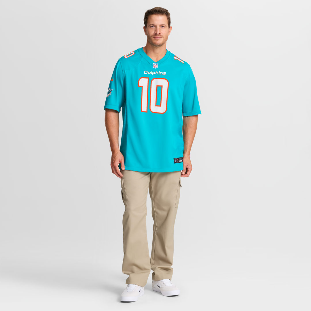 Jacob Rodriguez Miami Dolphins Nike Game Official Jersey - Aqua