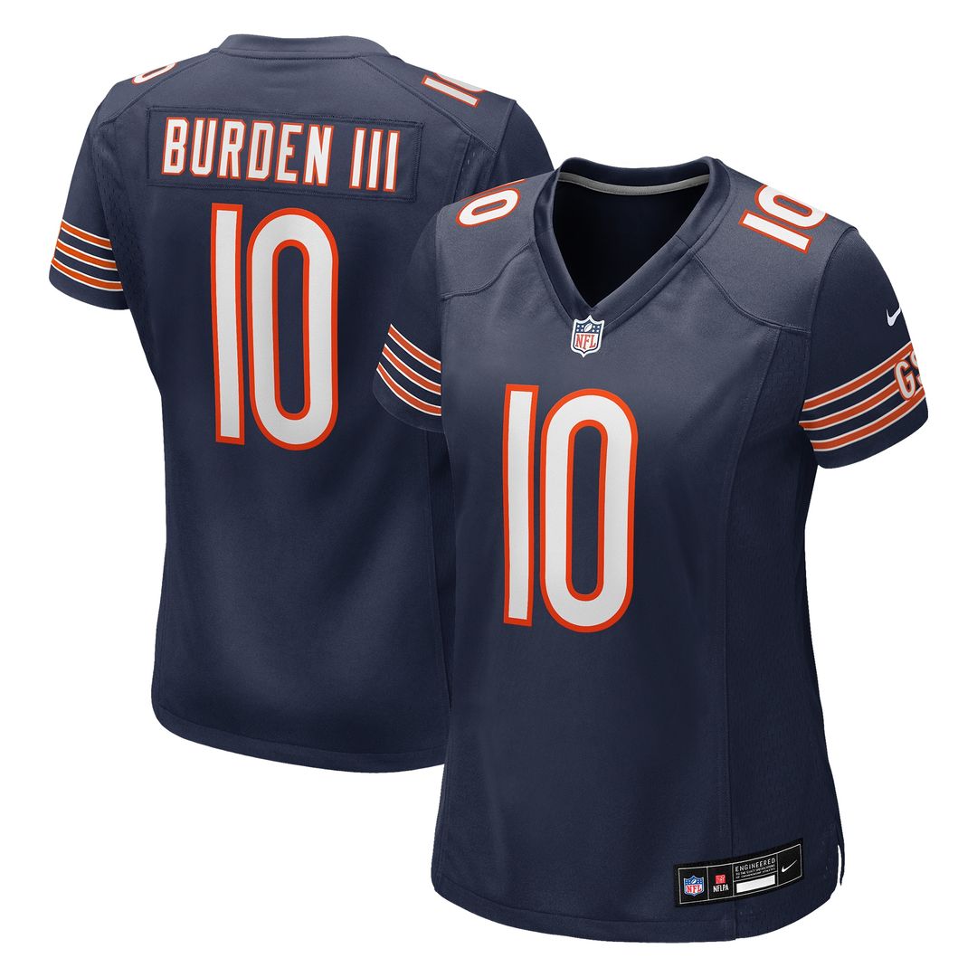 Luther Burden III Chicago Bears Nike Women's Team Game Official Jersey -  Navy