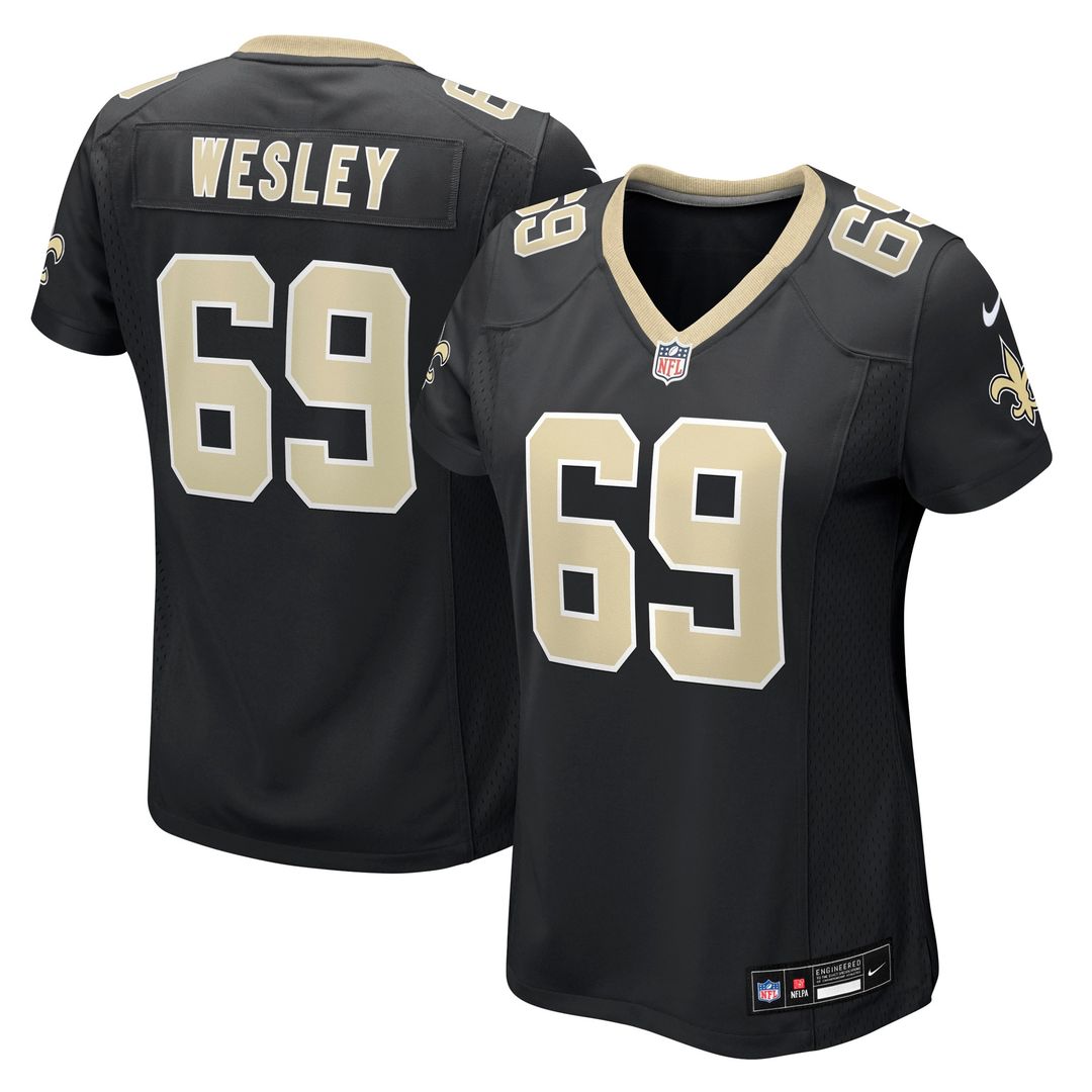 Barry Wesley New Orleans Saints Nike Women's Team Game Official Jersey -  Black