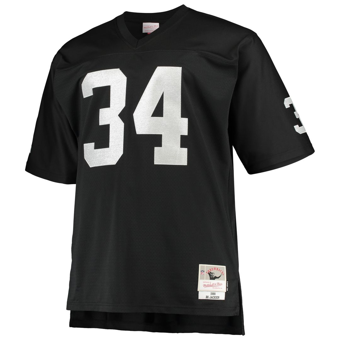Bo Jackson Las Vegas Raiders Mitchell & Ness Big & Tall 1988 Retired Player Replica Official Jersey - White