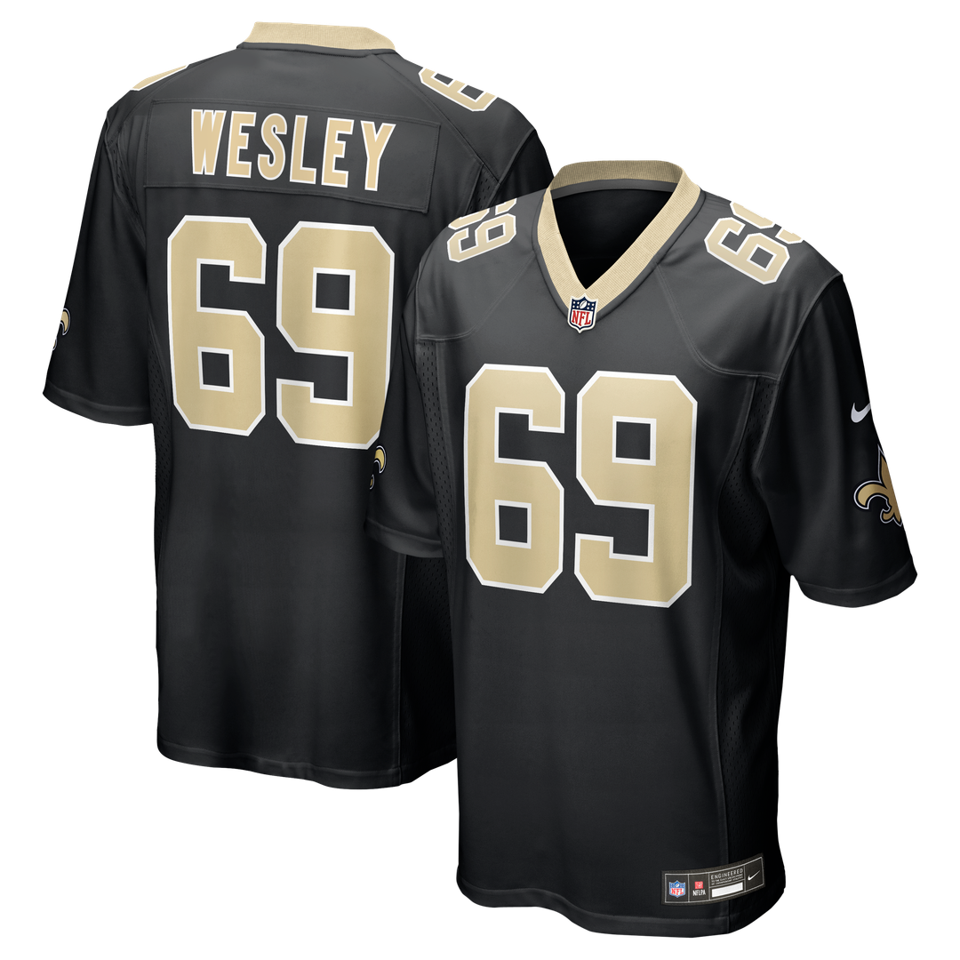 Barry Wesley New Orleans Saints Nike Team Game Jersey - Black