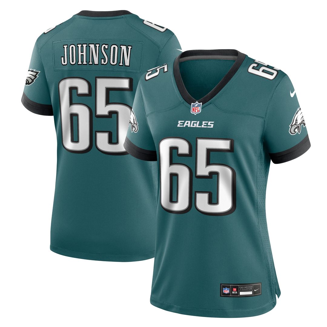 Lane Johnson Philadelphia Eagles Nike Women's Team Game Official Jersey - Midnight Green
