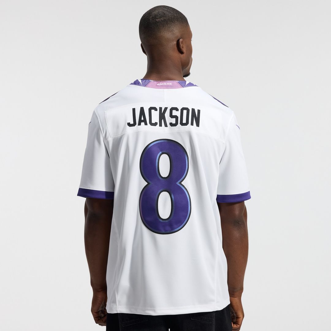 Lamar Jackson Baltimore Ravens Nike Vapor F.U.S.E. Stitched Limited Official Jersey - White