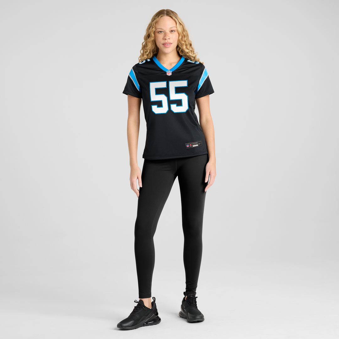Maema Njongmeta Carolina Panthers Nike Women's Team Game Jersey - Black