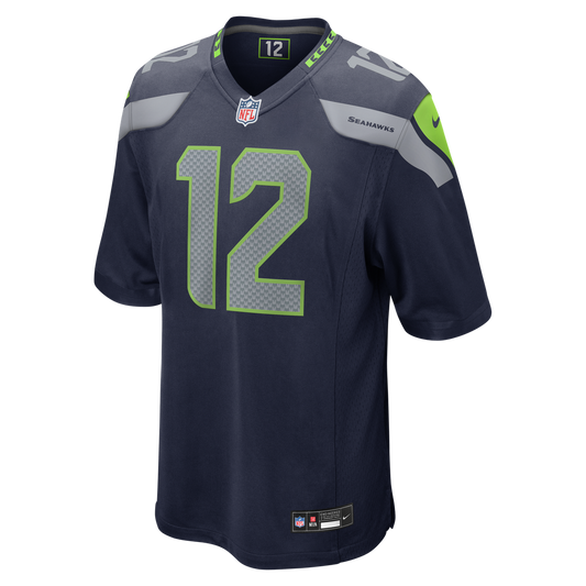 12s Seattle Seahawks Nike Team Game Jersey - College Navy