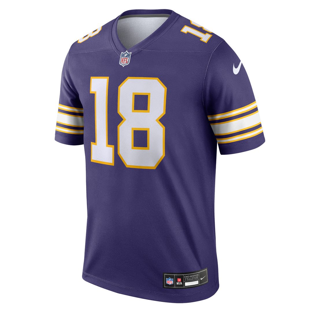 Justin Jefferson Minnesota Vikings Nike Legend Player Performance Top - Purple
